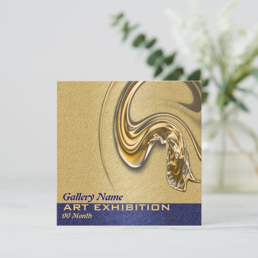 Kunsttentoonstelling show openen kaart (Staand voorkant)