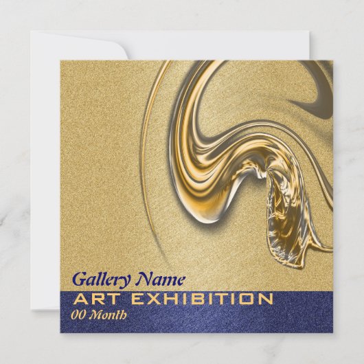 Kunsttentoonstelling show openen kaart (Voorkant)