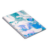 Kunsttextiel. Heldere Violet Border. Violet Art Notitieboek (Rechterzijde)