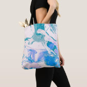 Kunsttextiel. Heldere Violet Border. Violet Art Tote Bag (Dichtbij)
