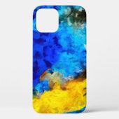 Kunsttextuur, creatieve olieachtergrond, gestript  Case-Mate iPhone case (Achterkant)