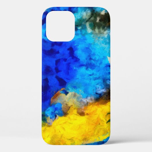 Kunsttextuur, creatieve olieachtergrond, gestript  Case-Mate iPhone case (Achterkant)