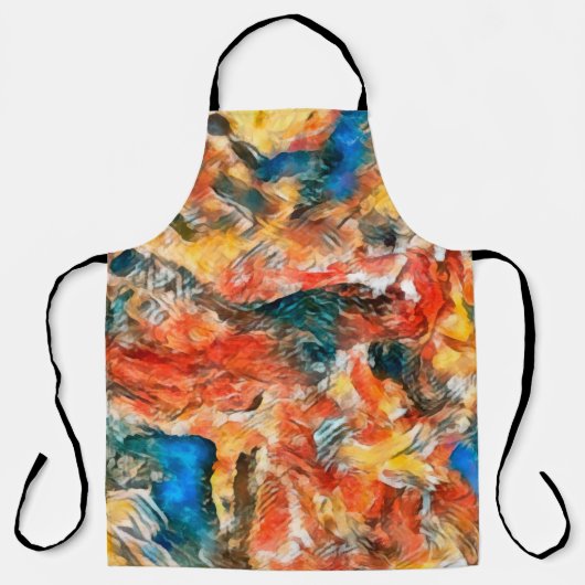 Kunsttextuur. Pictoriële illustraties. Creative mo Schort (Voorkant)
