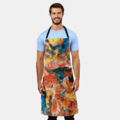 Kunsttextuur. Pictoriële illustraties. Creative mo Schort (Gedragen)