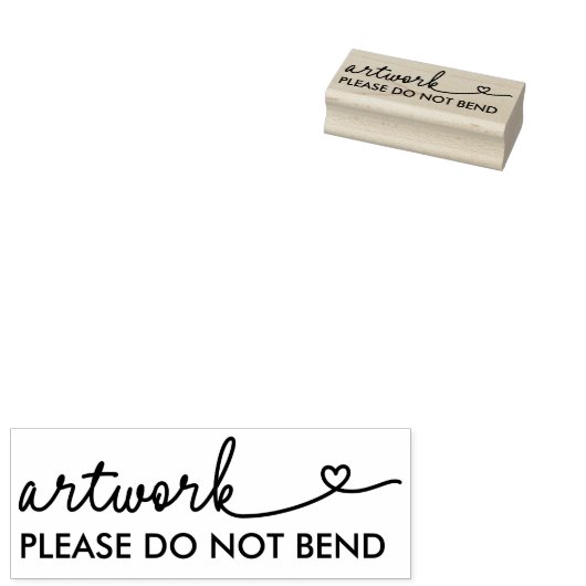Kunstthart niet buigen rubberstempel (Gestempeld)