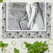 Kunsttheehanddoek met boekliefhebbers theedoek (Gevouwen)