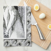 Kunsttheehanddoek met boekliefhebbers theedoek (Quarter Fold)