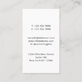 Kunsttherapist met gekleurde structuur visitekaartje (Achterkant)