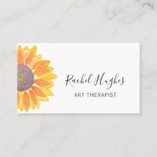 Kunsttherapist Sunflower Visitekaartje