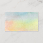 Kunsttherapist Zonnebloem Kleurig Visitekaartje (Achterkant)