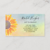 Kunsttherapist Zonnebloem Kleurig Visitekaartje (Voorkant)