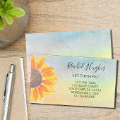 Kunsttherapist Zonnebloem Kleurig Visitekaartje