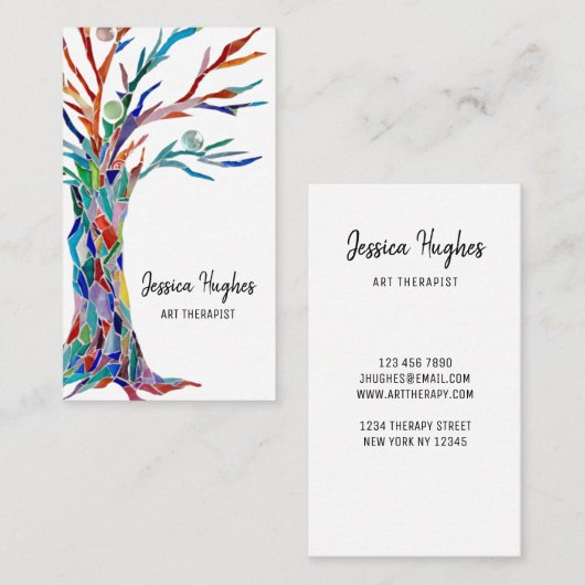 Kunsttherapistisch Visitekaartje (Voorkant / Achterkant)