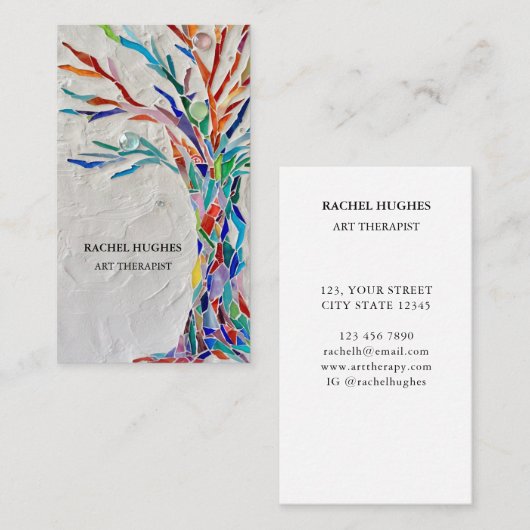 Kunsttherapistisch Visitekaartje (Voorkant / Achterkant)