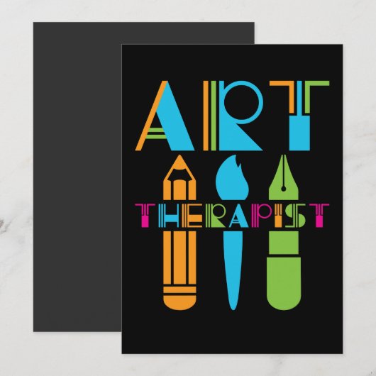 Kunsttherapistische therapie kaart (Voorkant / Achterkant)