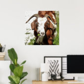 Kunstthetisch filmpje van een geit poster (Thuiskantoor)