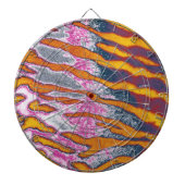 Kunsttijgerbont 2 dartbord (Voorkant)