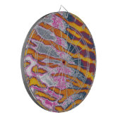 Kunsttijgerbont 2 dartbord (Voorkant Links)