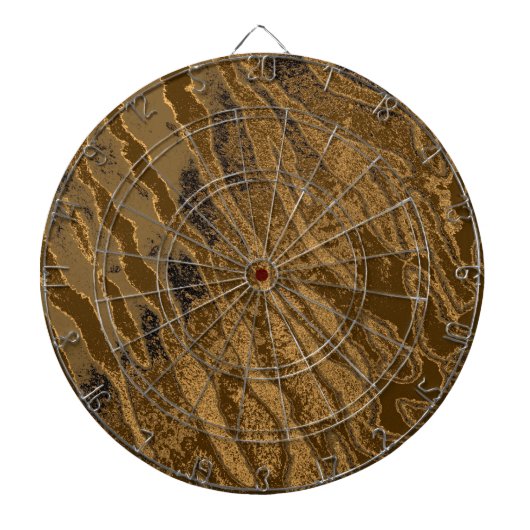 Kunsttijgerbont 3 dartbord (Voorkant)