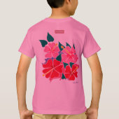 Kunsttop: Cute Hibiscus Heart. T-shirt (Achterkant)