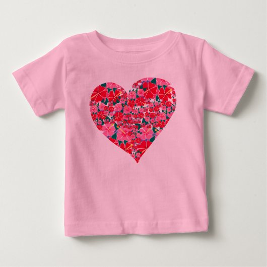 Kunsttop: Hibiscus Heart. Baby (Voorkant)