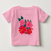 Kunsttop: Hibiscus Heart. Baby (Achterkant)