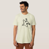 Kunsttop: John Dyer Seagull Tekening T-shirt (Voorkant volledig)