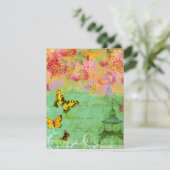 Kunstuitvindingen voor Butterfly, Butterfly Collag Kaart (Staand voorkant)