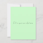 Kunstuitvindingen voor Butterfly, Butterfly Collag Kaart (Achterkant)