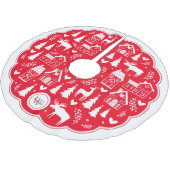 Kunstvakantiekerstboomrok van Monogram Folk Kunstv Kerstboom Rok (Gekanteld)