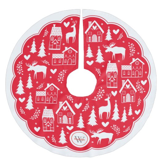 Kunstvakantiekerstboomrok van Monogram Folk Kunstv Kerstboom Rok (Voorkant)