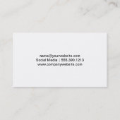 kunstveren | Zwarte lederen achtergrond Visitekaartje (Achterkant)