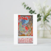  kunstvereniging Peacock Combaz Briefkaart (Staand voorkant)