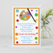 Kunstverf Craft Birthday-feestdagen Kaart (Staand voorkant)