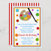 Kunstverf Craft Birthday-feestdagen Kaart (Voorkant / Achterkant)