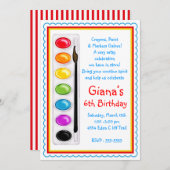 Kunstverf Craft Birthday-feestdagen Kaart (Voorkant / Achterkant)