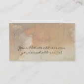 Kunstverf en textuur visitekaartje (Achterkant)