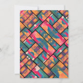 Kunstverf Kleuren Sinaasappel Modern Abstract Brui Kaart (Achterkant)