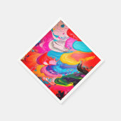 kunstverf servet (Hoek)