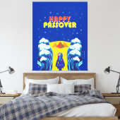 Kunstverf van Passover Moses & Israëlieten Pop op  Canvas Afdruk (Insitu (Slaapkamer))
