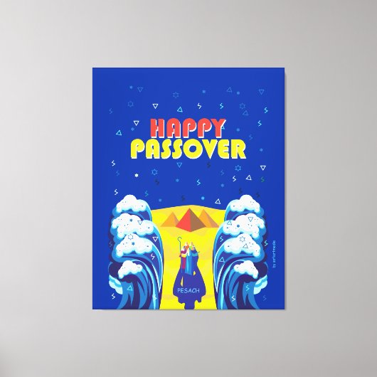 Kunstverf van Passover Moses & Israëlieten Pop op  Canvas Afdruk (Voorkant)