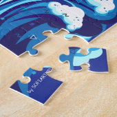 Kunstverf van Passover Moses & Israëlieten Pop op  Legpuzzel (Zijkant)