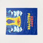 Kunstverf van Passover Moses & Israëlieten Pop op  Wandkleed (Voorkant (horizontaal))