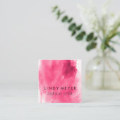 kunstverf voor Waterverf Vierkante Visitekaartje (Staand voorkant)