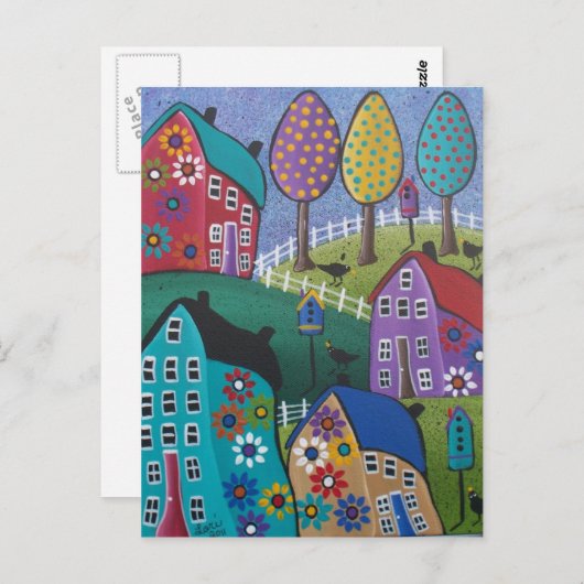 KUNSTVERGADERING DOOR LORI EVERETT briefkaart (Voorkant / Achterkant)