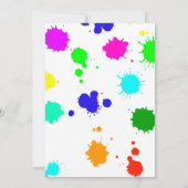 Kunstverjaardagsuitnodiging Kunstschilderaarster Kaart (Achterkant)