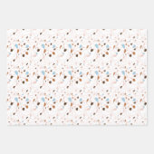 Kunstverlooppapier met één lijnpatroonlijn inpakpapier vel (Voorkant)