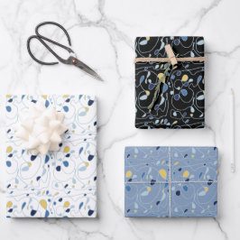 Kunstverlooppapier met één lijnpatroonlijn inpakpapier vel