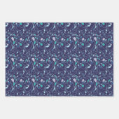 Kunstverlooppapier met één lijnpatroonlijn inpakpapier vel (Voorkant 3)