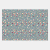 Kunstverlooppapier met één lijnpatroonlijn inpakpapier vel (Voorkant 3)